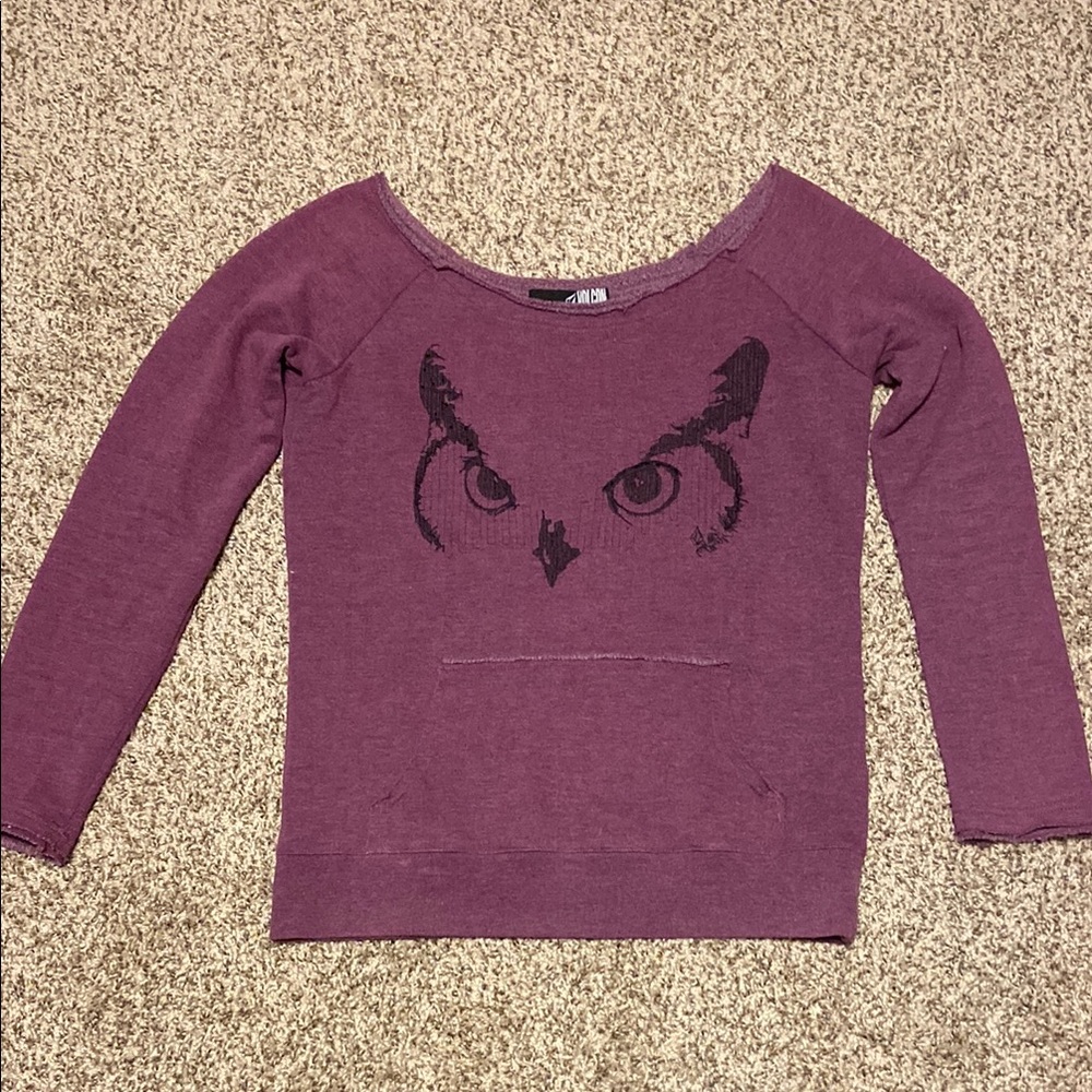 S Volcom Owl Purple Sweatshirt